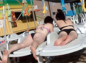 2 sexual youngster sisters in waterpark